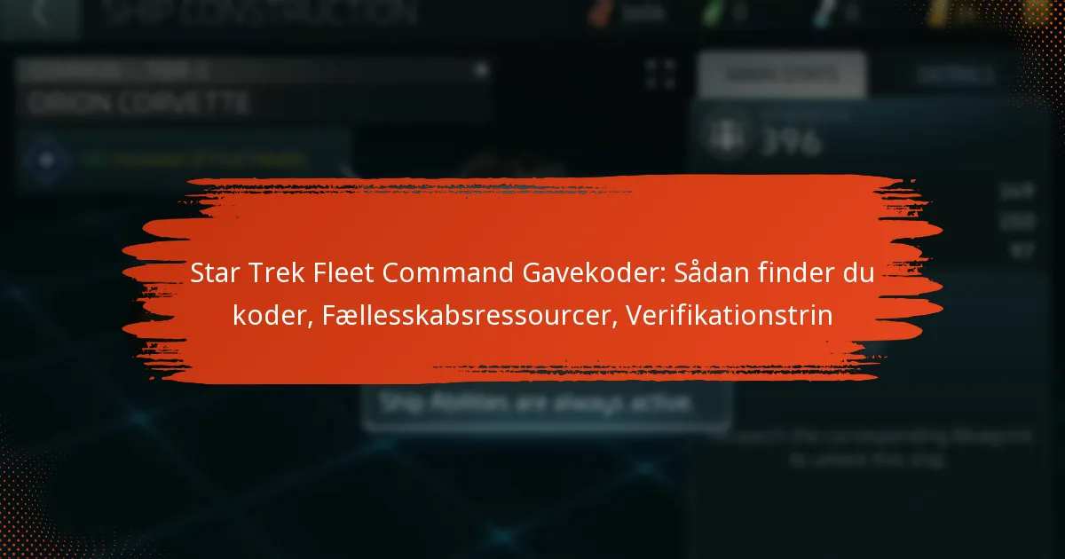 Star Trek Fleet Command Gavekoder: Sådan finder du koder, Fællesskabsressourcer, Verifikationstrin